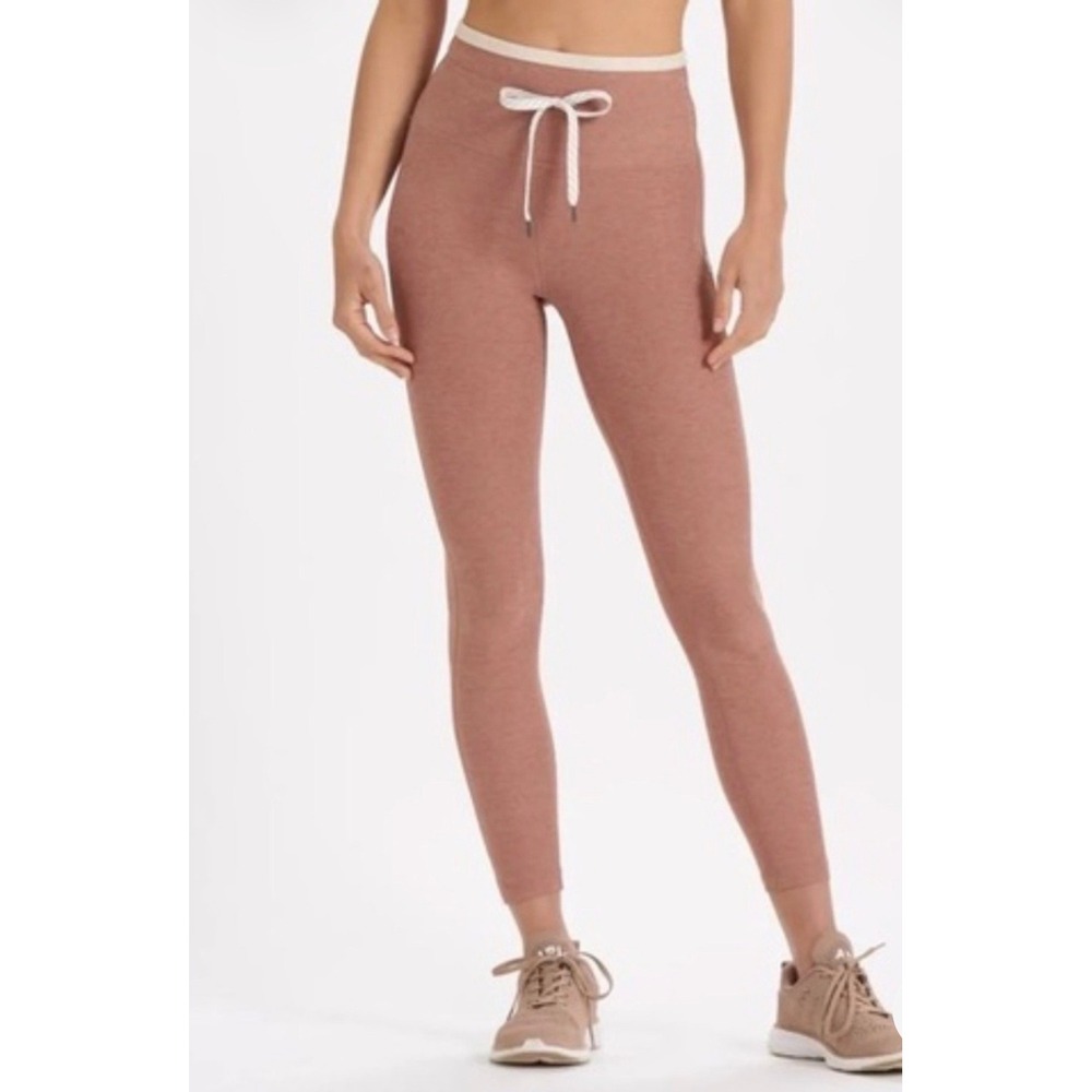 Vuori Elevation Leggings Small Terracotta Heather High Rise Drawstring Pants